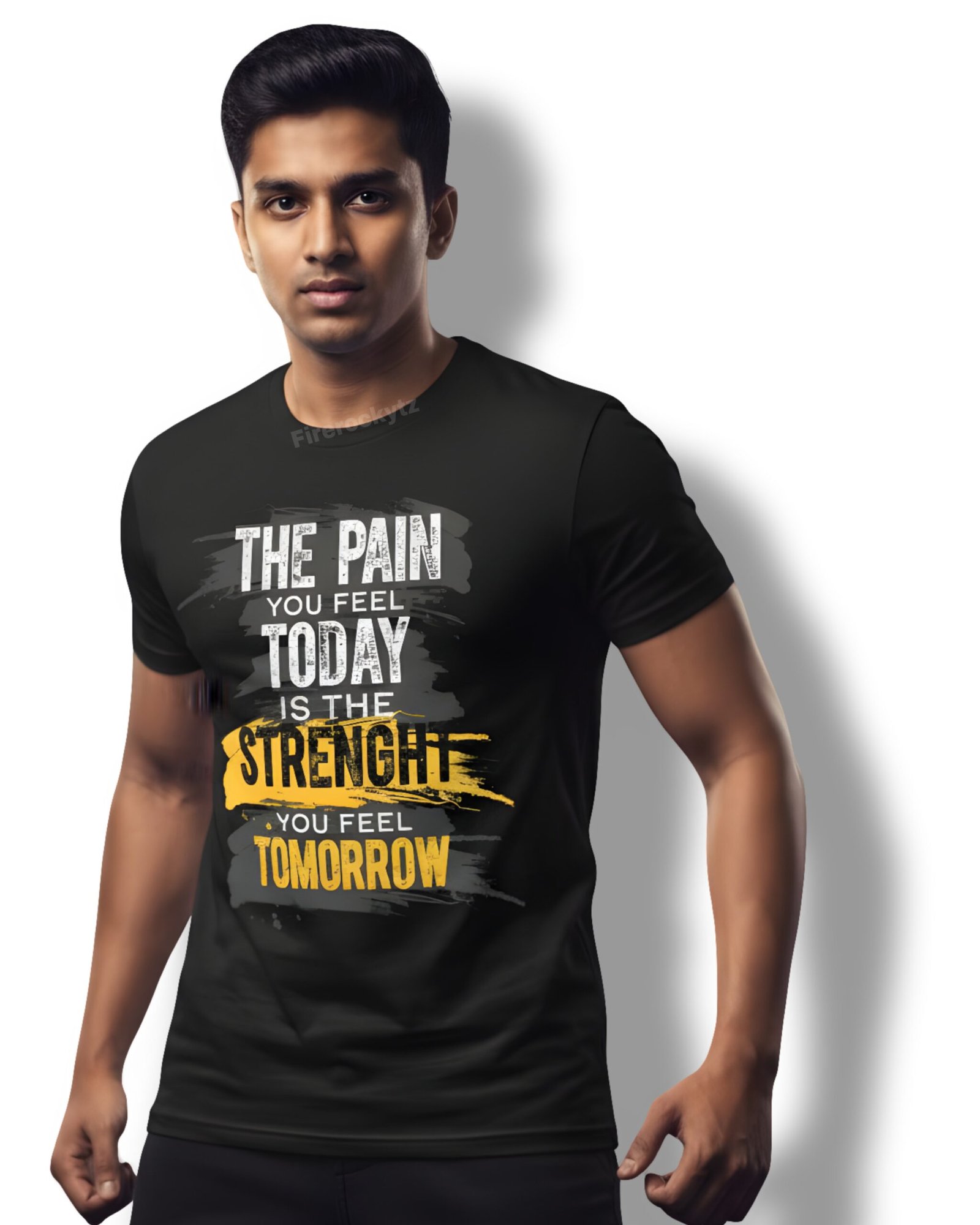 Men’s Motivational Black T-Shirt